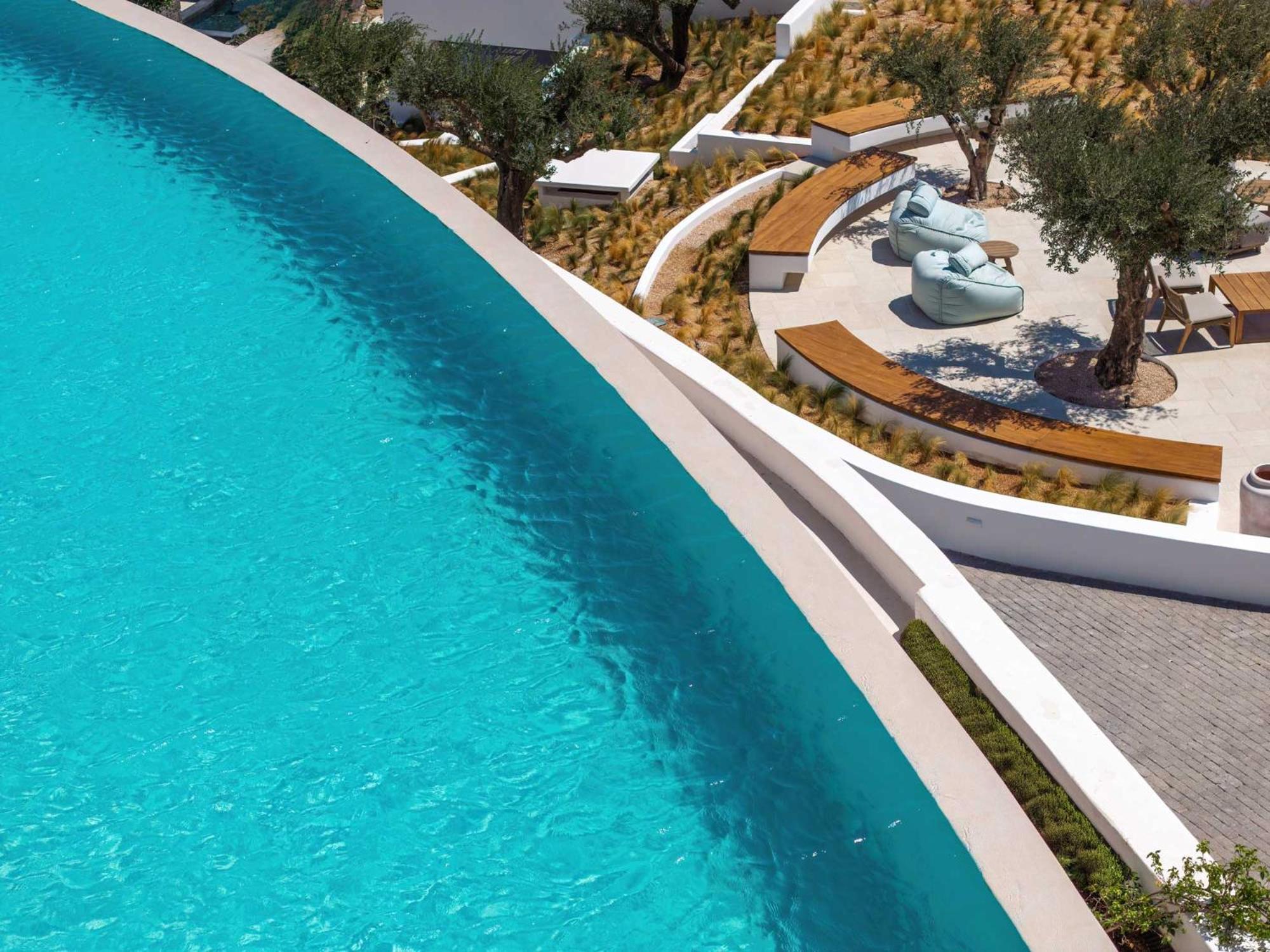 Sandblu Resort Kamari  Ngoại thất bức ảnh