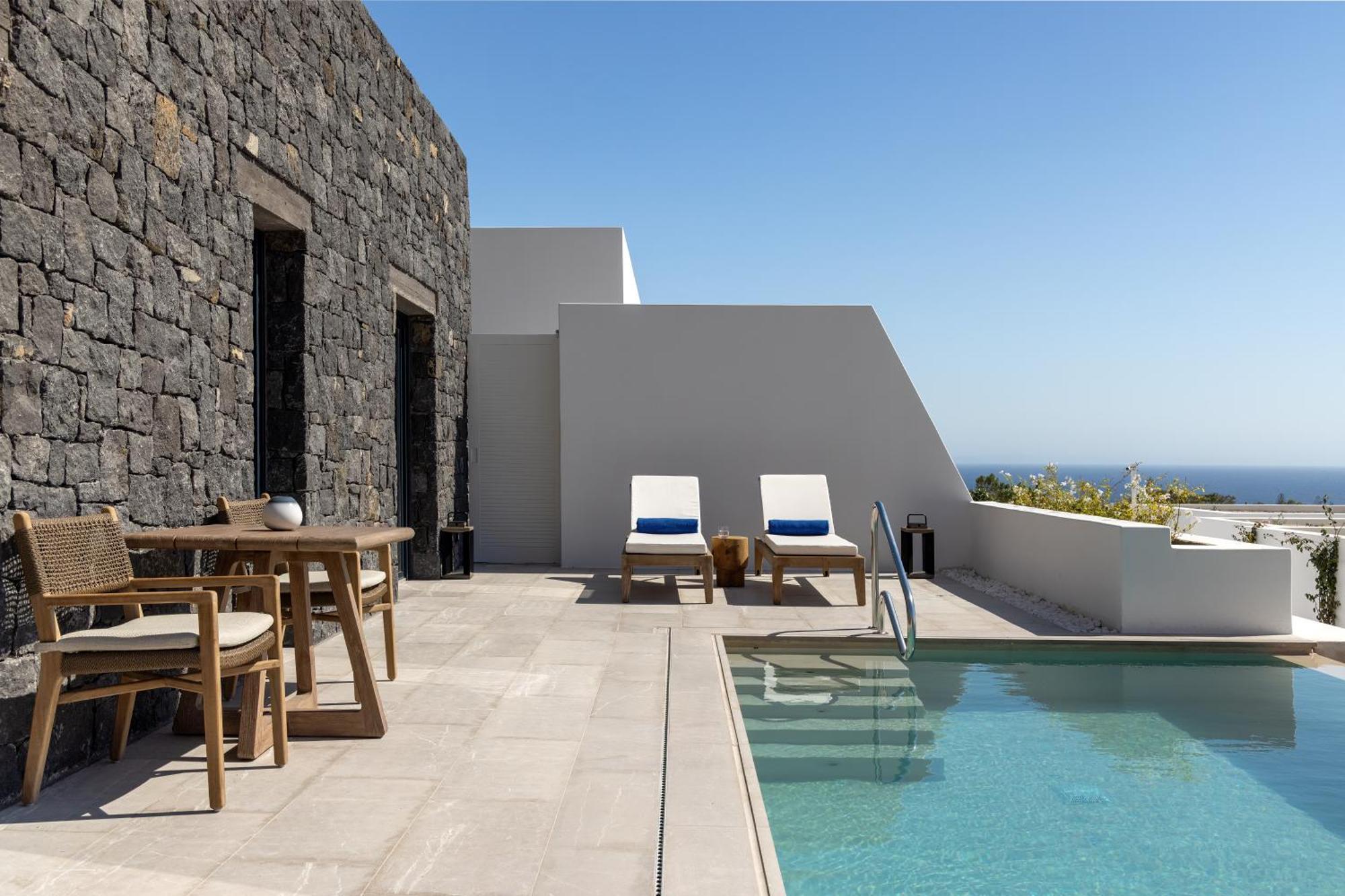 Sandblu Resort Kamari  Ngoại thất bức ảnh